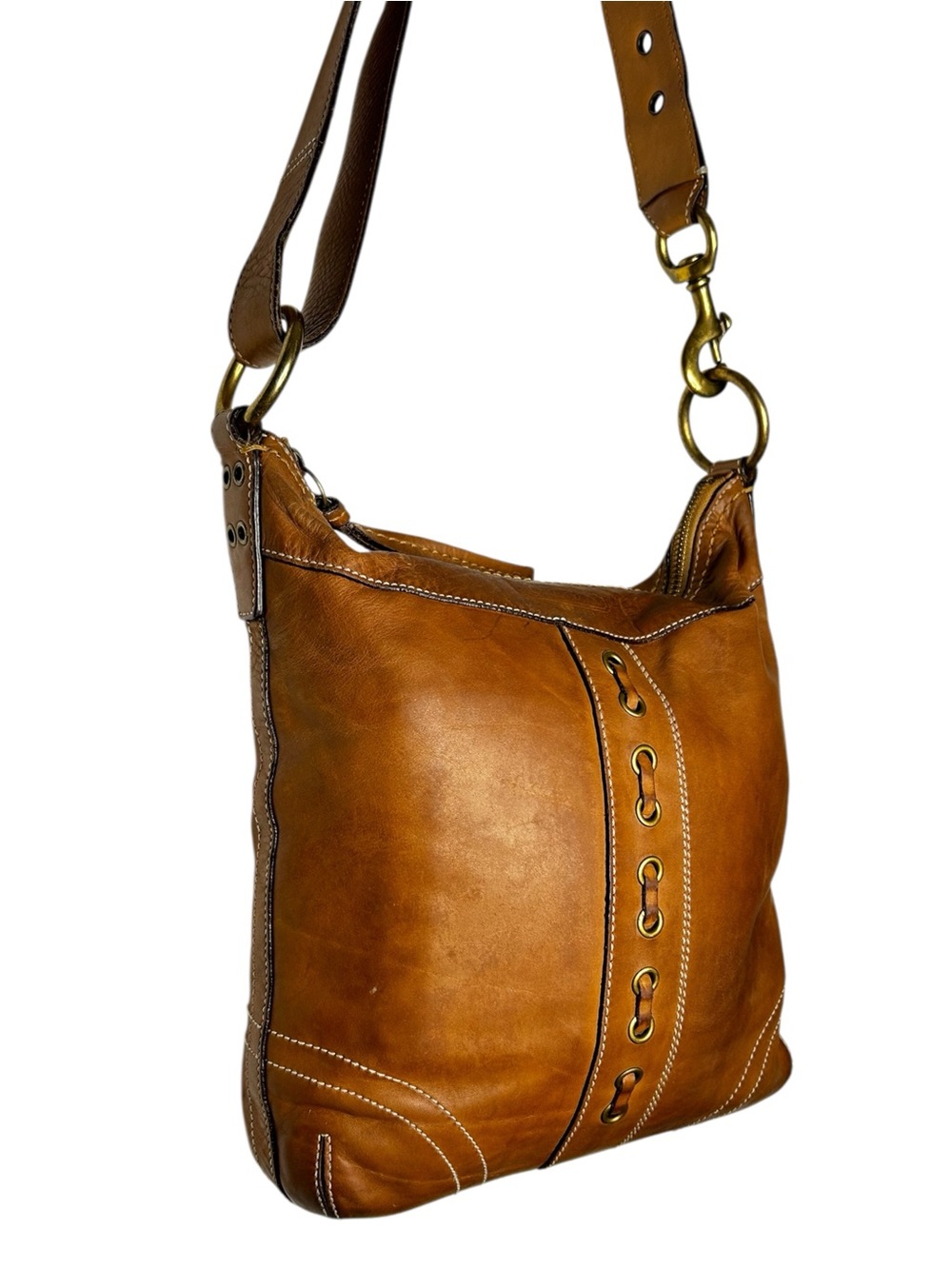 Vintage Coach Chelsea Laced Duffle Crossbody Shoulder Bag 10399 - Picture 3 of 15